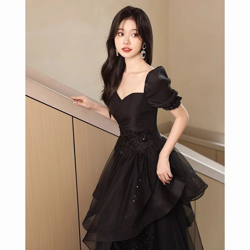 送料無料 新品追加 宴会ブラック ブルーイブニングドレス パーティードレス パーティー 司会者 成人式 ワン 送料無料 新品追加 宴会ブラック ブルーイブニングドレス パーティードレス パーティー 司会者 成人式 ワン