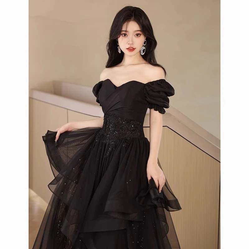 送料無料 新品追加 宴会ブラック ブルーイブニングドレス パーティードレス パーティー 司会者 成人式 ワン 送料無料 新品追加 宴会ブラック ブルーイブニングドレス パーティードレス パーティー 司会者 成人式 ワン