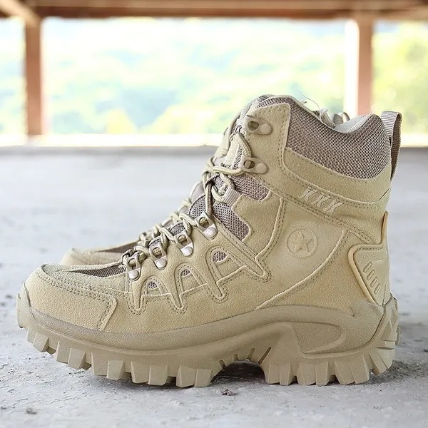 Military Tactical Boots Desert Combat Outdoor Army Hiking shoes Travel Botas Shoes Leather Autumn Ma