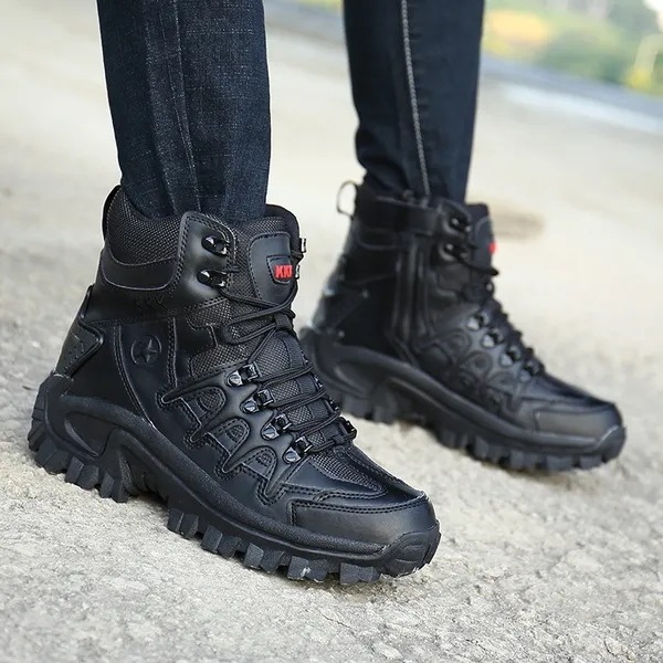 Military Tactical Boots Desert Combat Outdoor Army Hiking shoes Travel Botas Shoes Leather Autumn Ma
