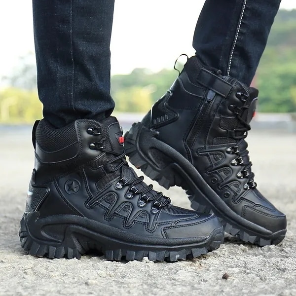 Military Tactical Boots Desert Combat Outdoor Army Hiking shoes Travel Botas Shoes Leather Autumn Ma