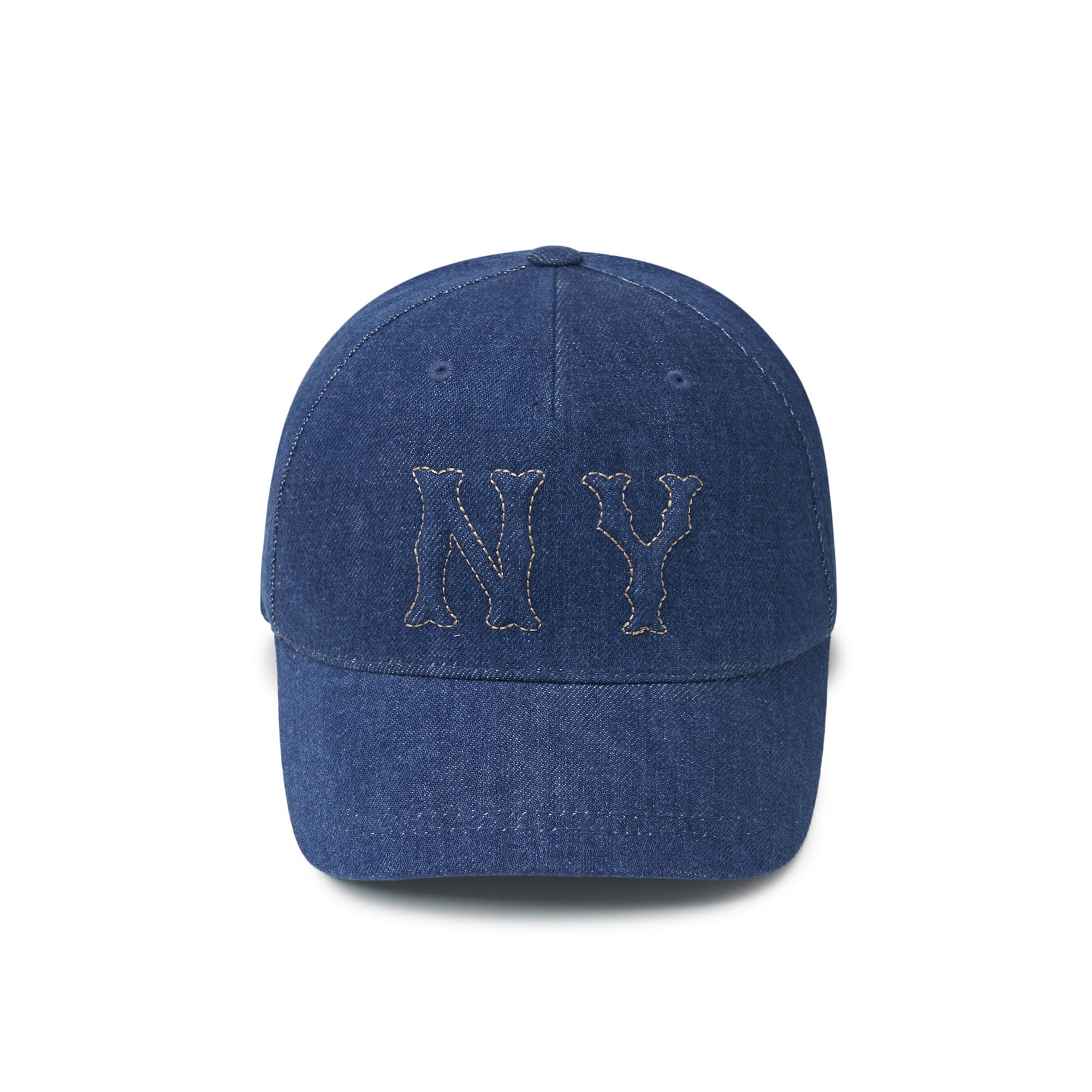 ONE POINT EMBO LOGO DENIM STRUCTURE BALL CAP