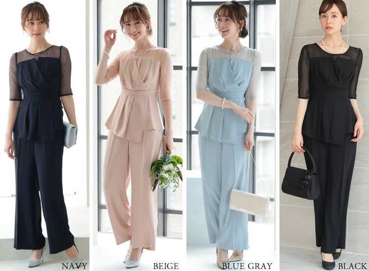 即日発送 パンツドレス 結婚式 セットアップ レディース セレモニー 結婚式 ドレス 母親 フォーマル 50代 着痩せ 入学式 セットアップ 40代 大きいサイズ パンツスーツ 入園式 ママ おしゃれ