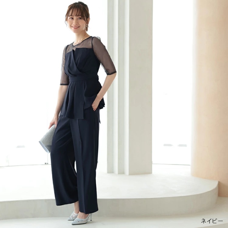 即日発送 パンツドレス 結婚式 セットアップ レディース セレモニー 結婚式 ドレス 母親 フォーマル 50代 着痩せ 入学式 セットアップ 40代 大きいサイズ パンツスーツ 入園式 ママ おしゃれ