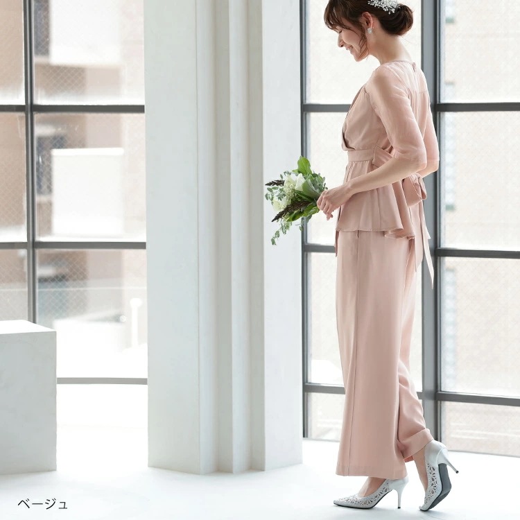 即日発送 パンツドレス 結婚式 セットアップ レディース セレモニー 結婚式 ドレス 母親 フォーマル 50代 着痩せ 入学式 セットアップ 40代 大きいサイズ パンツスーツ 入園式 ママ おしゃれ