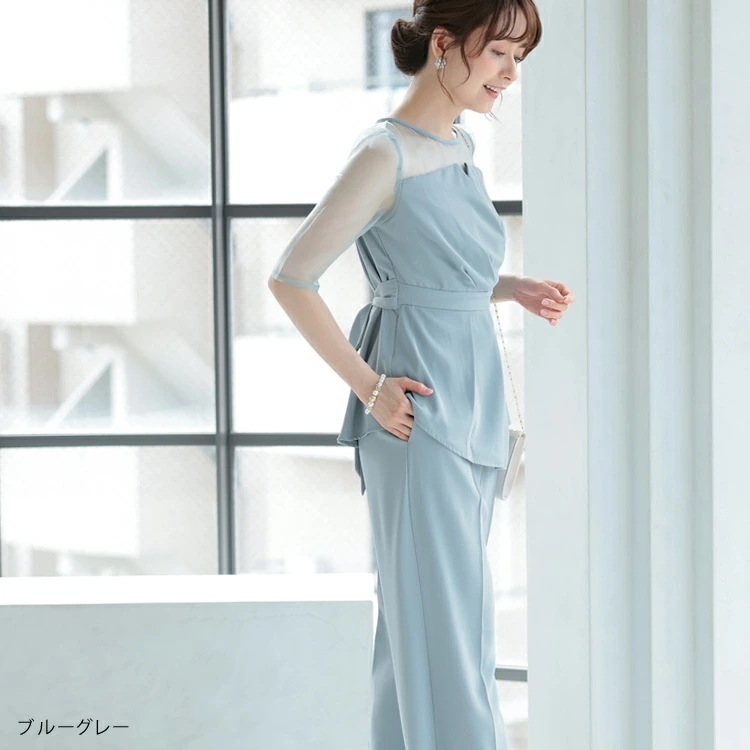 即日発送 パンツドレス 結婚式 セットアップ レディース セレモニー 結婚式 ドレス 母親 フォーマル 50代 着痩せ 入学式 セットアップ 40代 大きいサイズ パンツスーツ 入園式 ママ おしゃれ