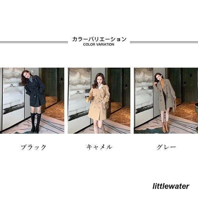 トレンチコート レディース スプリングコート オフィス コート アウター 黒 コート レトロ コート キャメル 通勤 トレンチコート レディース スプリングコート オフィス コート アウター 黒 コート レトロ コート キャメル 通勤
