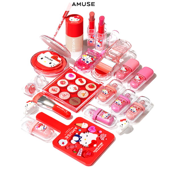 ♡新品♡AMUSE クッションファンデ＋リップ&チークハローキティ