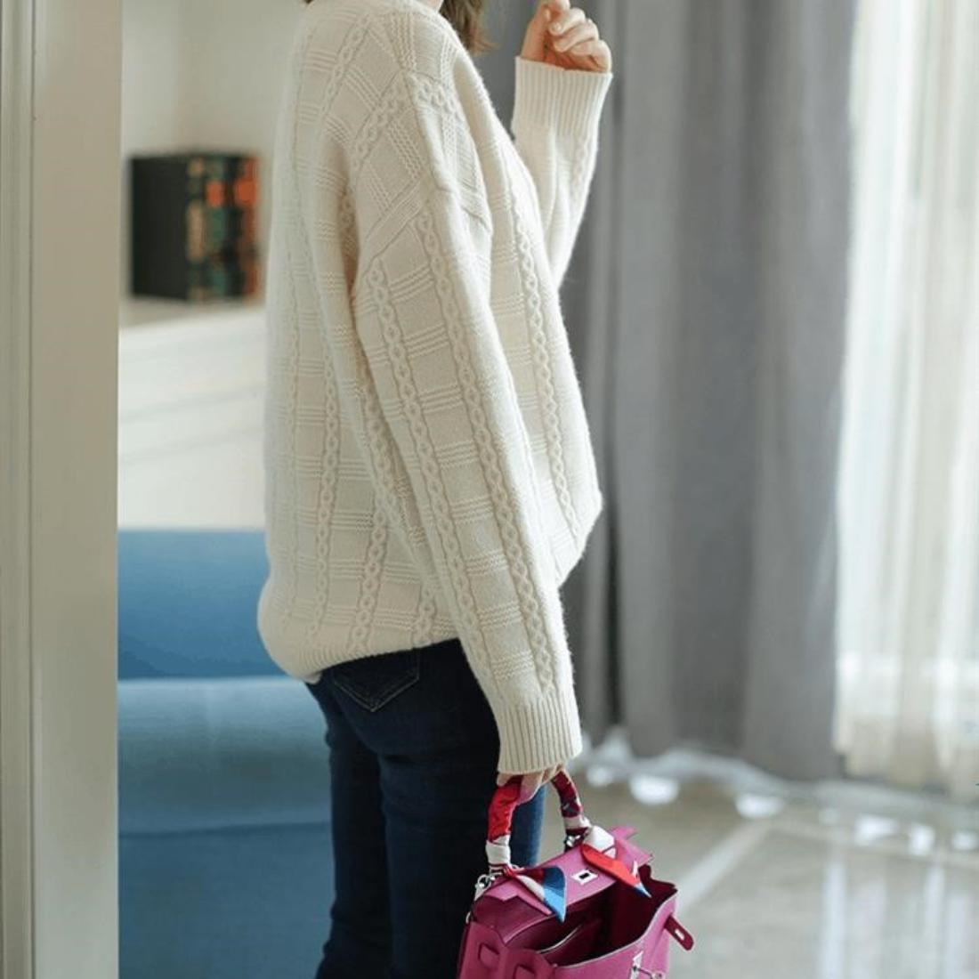 すっきりとした印象で1枚でもインナーとしても活躍するクルーネックニット トップス 長袖 キレイめコー すっきりとした印象で1枚でもインナーとしても活躍するクルーネックニット トップス 長袖 キレイめコー