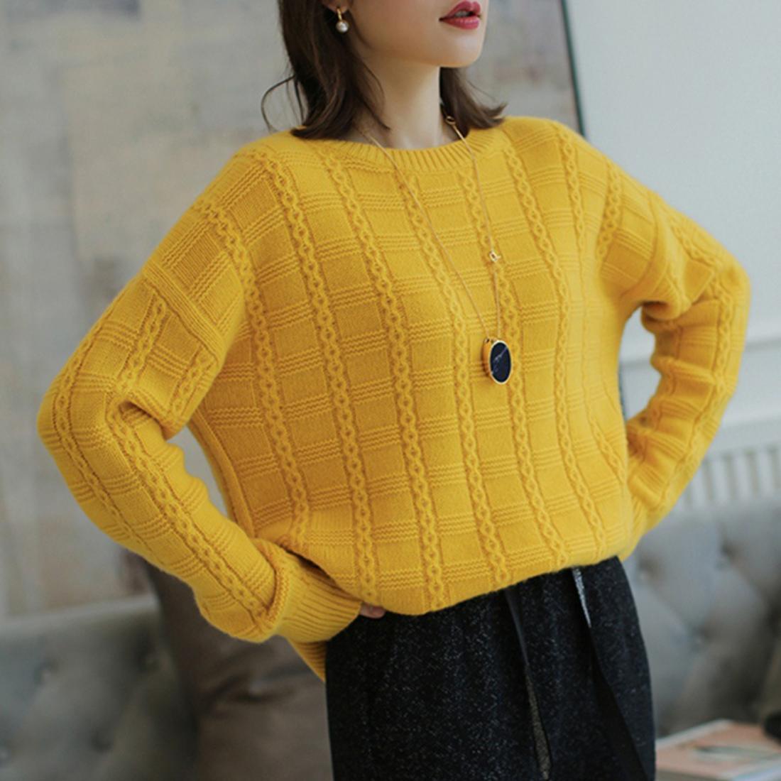 すっきりとした印象で1枚でもインナーとしても活躍するクルーネックニット トップス 長袖 キレイめコー すっきりとした印象で1枚でもインナーとしても活躍するクルーネックニット トップス 長袖 キレイめコー