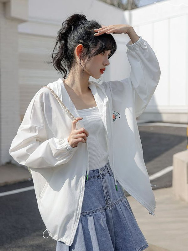 Qoo10] 【夏のUV完全ガード！】ひんやり冷感ホワ