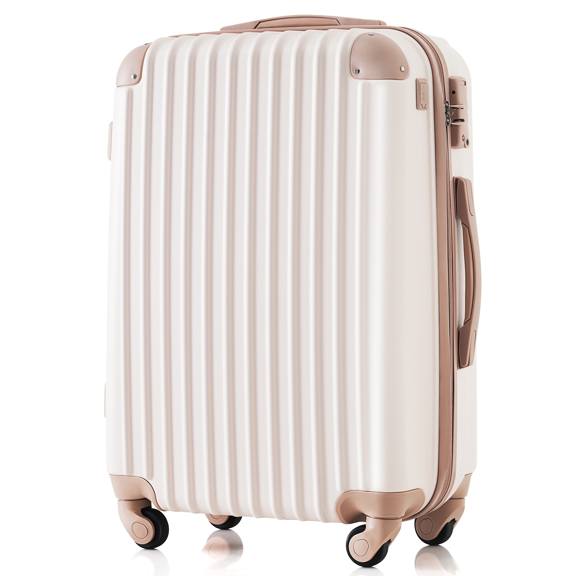 【国内急速発送 送.料.無.料】スーツケース USB充電ポート付き キャリーバッグ Lサイズ キャリーケース ドリンクホルダー付き 7日大型 14日 トートバッグTSAロック搭載 ハンドバッグレディー