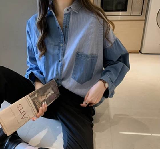 デニムシャツ トップス シャツ レギュラー丈 Vネック 襟付き 角襟 ストレート 前開き 大人可愛い カジュアル 大人 おしゃれ かっこいい 大人女子 こなれ感 メンズライク ボーイッシュ ルー デニムシャツ トップス シャツ レギュラー丈 Vネック 襟付き 角襟 ストレート 前開き 大人可愛い カジュアル 大人 おしゃれ かっこいい 大人女子 こなれ感 メンズライク ボーイッシュ ルー