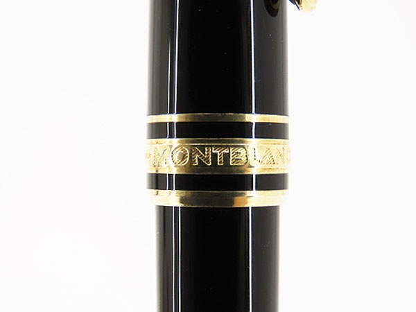 美品モンブランマイスターシュテュッククラシック万年筆144ブラックゴールドペン先14KAU585132463106513