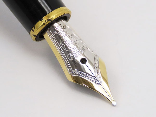 美品モンブランマイスターシュテュッククラシック万年筆144ブラックゴールドペン先14KAU585132463106513