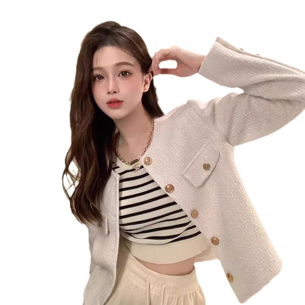 Qoo10] アウター シャネル風コート レディース秋