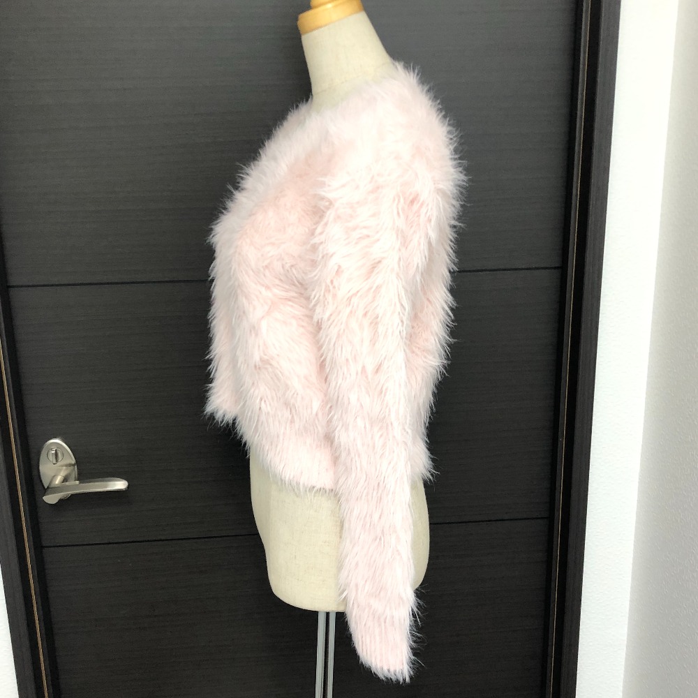 DOUBLE STANDARD CLOTHING ダブルスタンダードクロージング ニット 0209-220-224 ロングシャギー ファー ニット 長袖 ニット長袖 ナイロン ピンク DOUBLE STANDARD CLOTHING ダブルスタンダードクロージング ニット 0209-220-224 ロングシャギー ファー ニット 長袖 ニット長袖 ナイロン ピンク