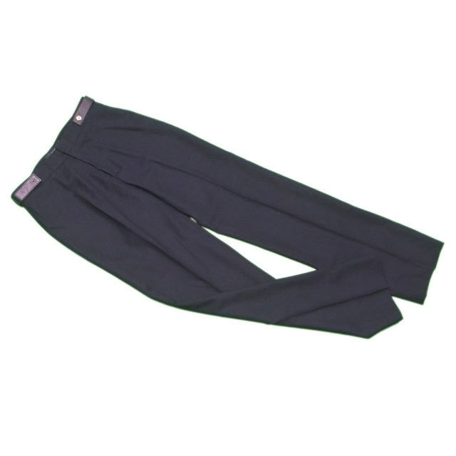 パンツ センタープレス 38サイズ ブラック ゴールド 中古