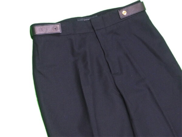 パンツ センタープレス 38サイズ ブラック ゴールド 中古