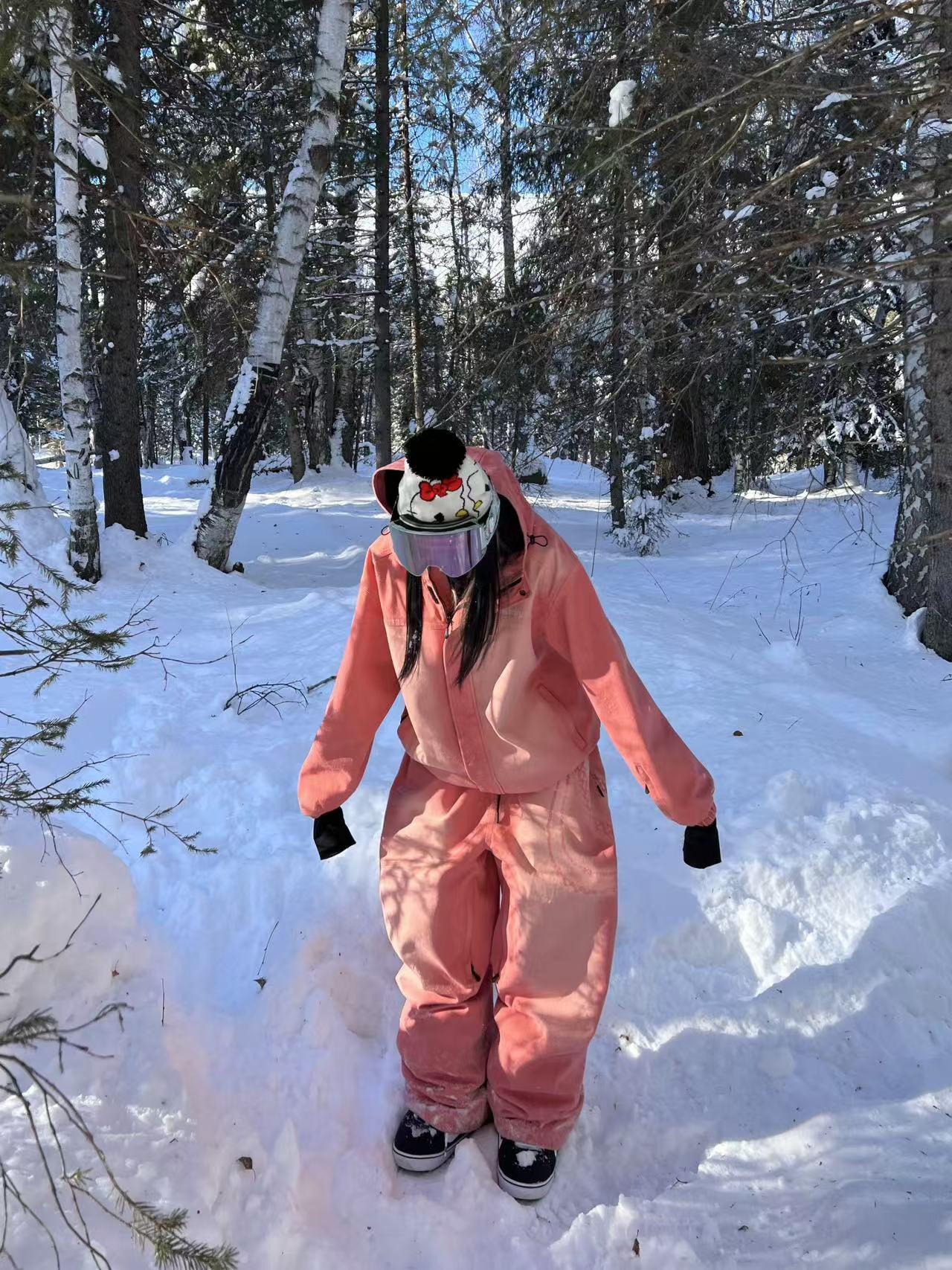 スノボウェア 2色 2025 2026 上下セット ジャケット パンツ デニム おしゃれ 防水 防風 防雪 保温 韓国風 メンズ レディース スノーボードウェア スノーウェア スキーウェア 青 ピンク