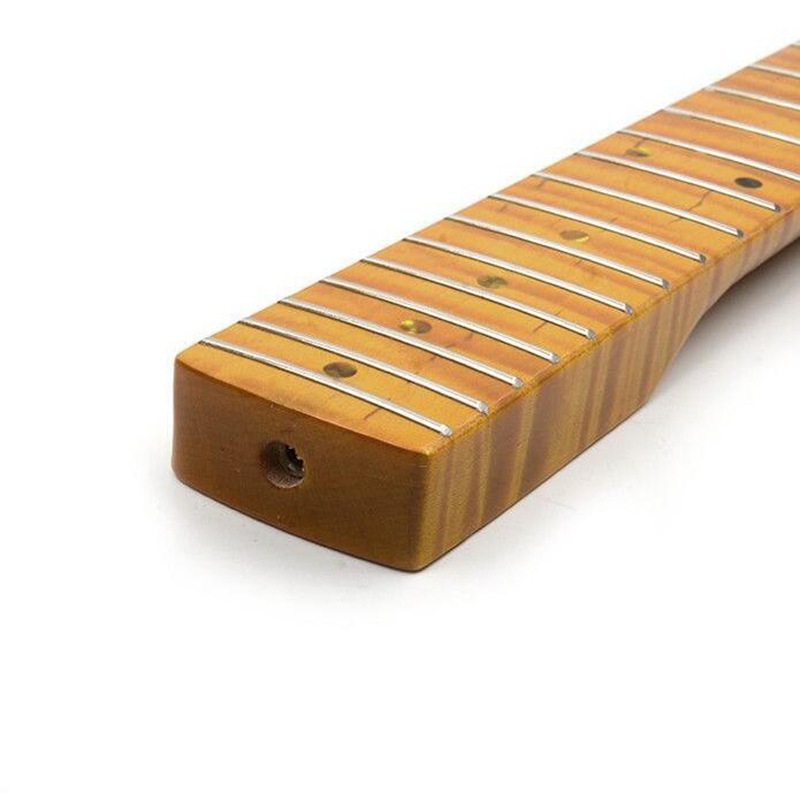 トラ杢メイプルネック STストラトタイプ交換用ネック ギターパーツ