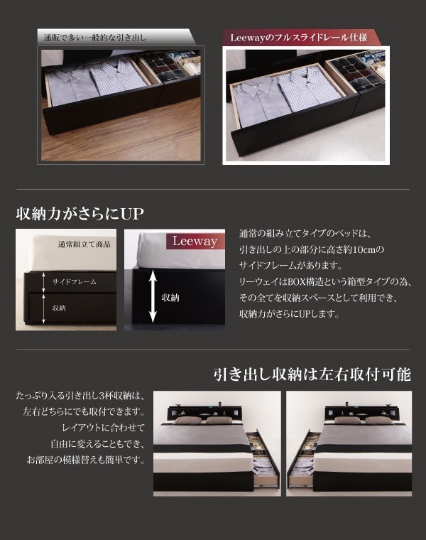豊富な特価 040113657125906 キングサイズ 収納ベッド... : 寝具・ベッド・マットレス : モダンデザイン 通販NEW