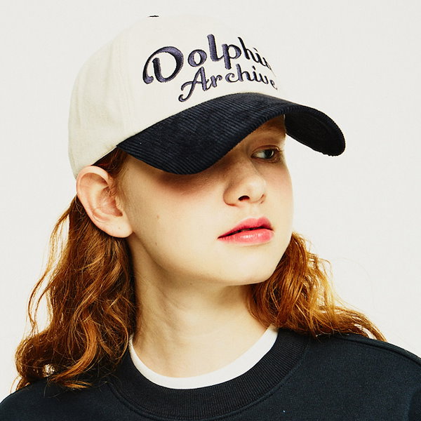 [BTS V 着用] Dolphin archive two tone ball cap 4カラー 韓国 アイドル 帽子 防弾少年団 テテ テヒョン  コーデュロイ 冬