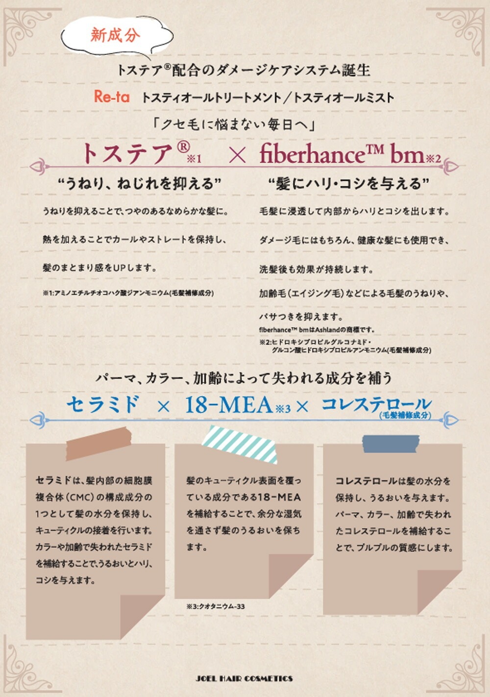 トステア配合 髪質改善 ダメージケアシステム Re-taトスティオールトリートメント400g ＆ Re-taオールミスト130ml セット販売　くせ毛 ハリ・コシ