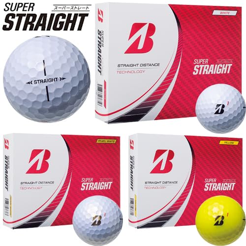 BRIDGESTONE GOLF SUPER STRAIGHT パールホワイト 3ダースセット[36個入り]