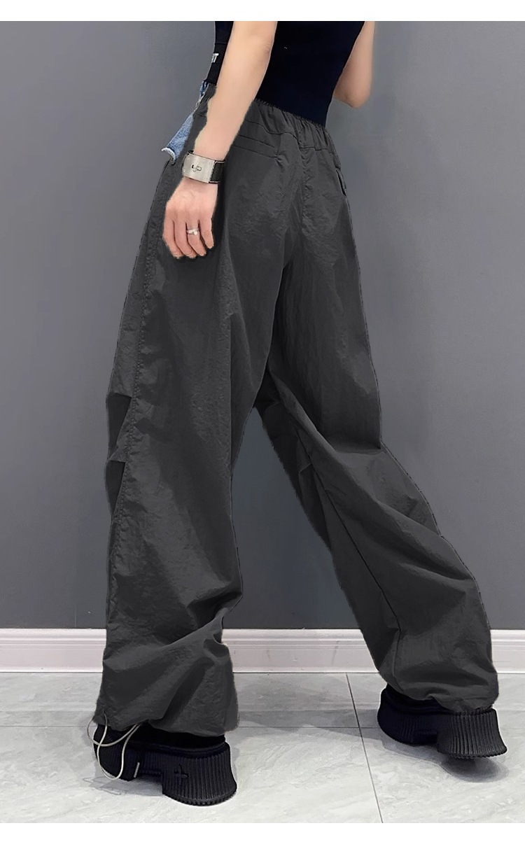 ひんやりボトムス 【Flower.N】 ストリート / プリーツ / デニム / スプライシング / ワークパンツ / レディース / 春秋物 / 新作 / ゆったり / 細身 / 色違い / 海外物