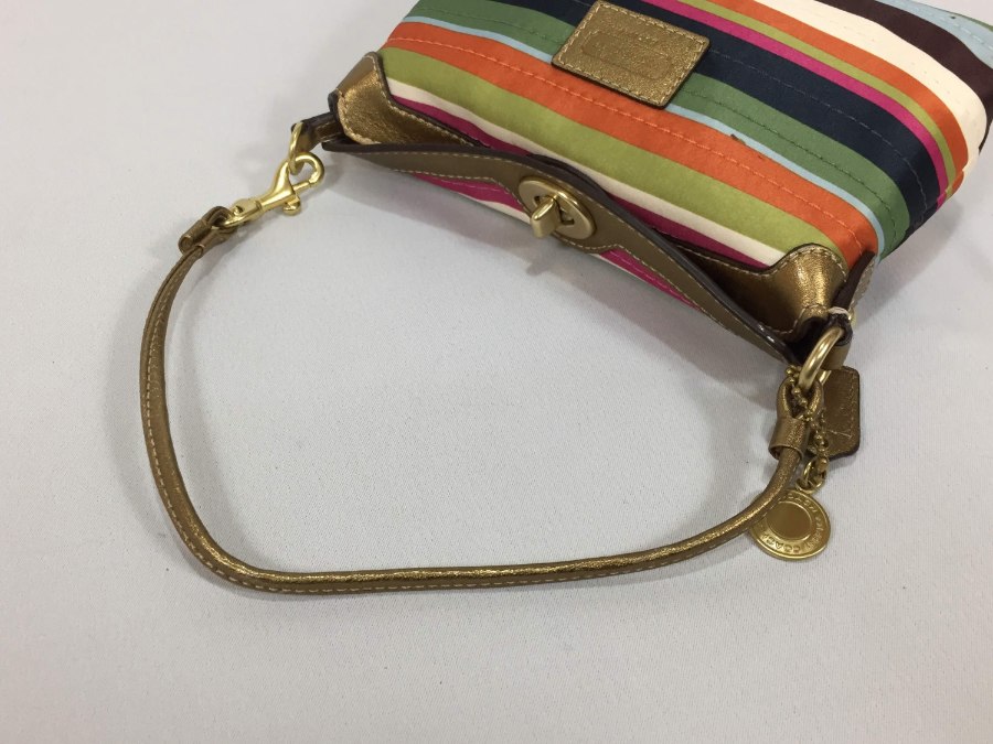 ミニポーチ カラフル ファブリック 【中古品】