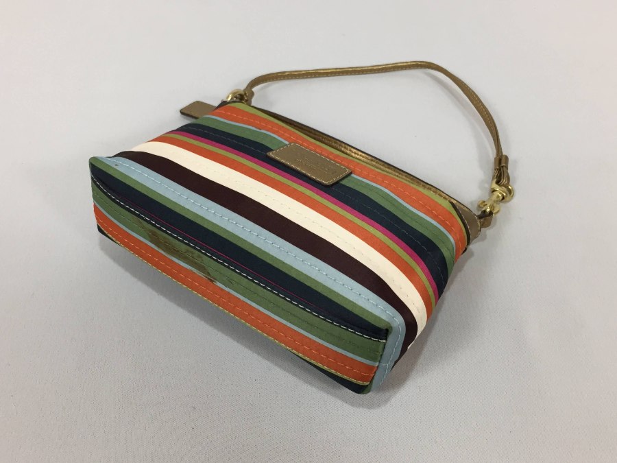 ミニポーチ カラフル ファブリック 【中古品】