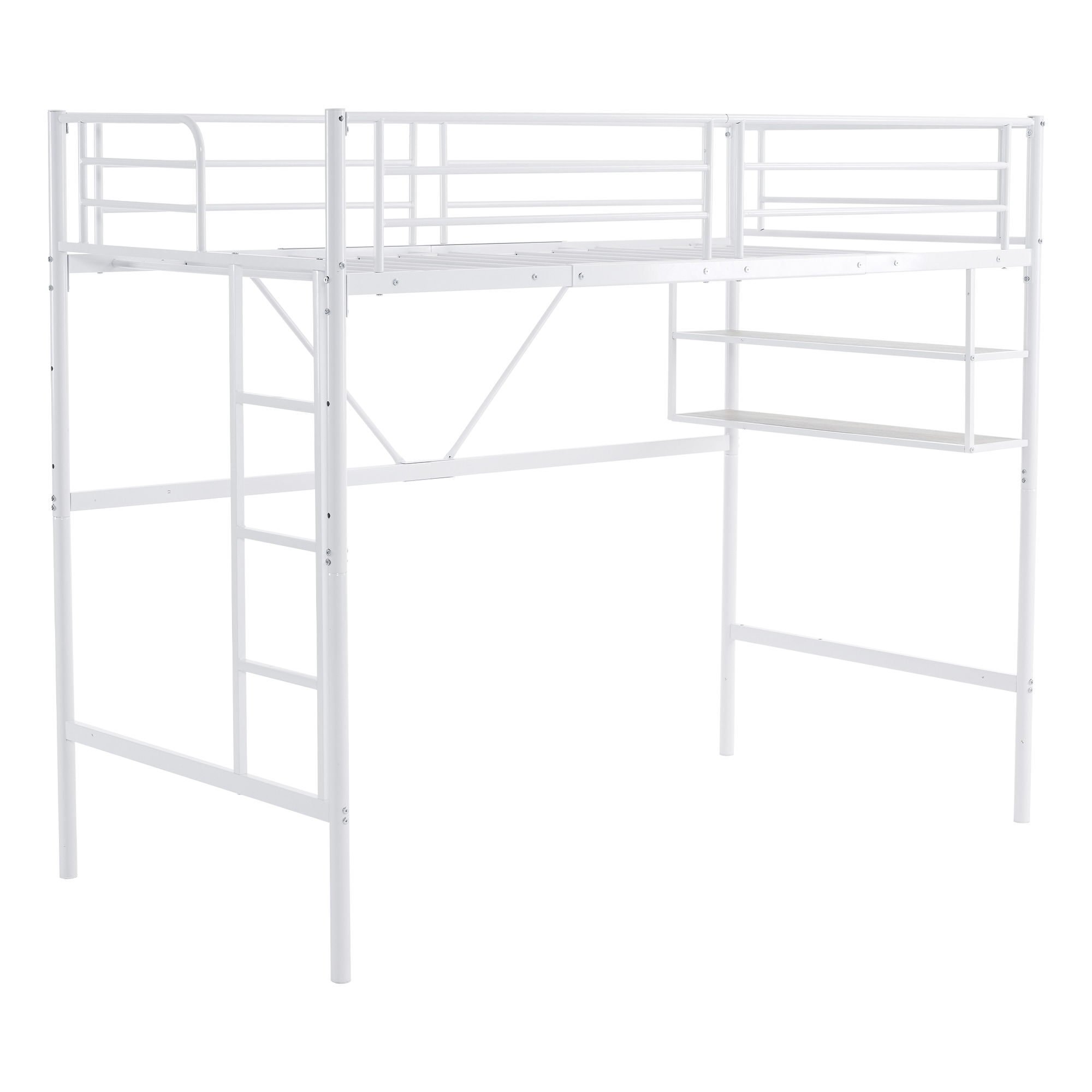 超人気！ロフトベッド（S） 収納 北欧風 子供部屋 送料無料　WHITE 超人気！ロフトベッド（S） 収納 北欧風 子供部屋 送料無料 WHITE