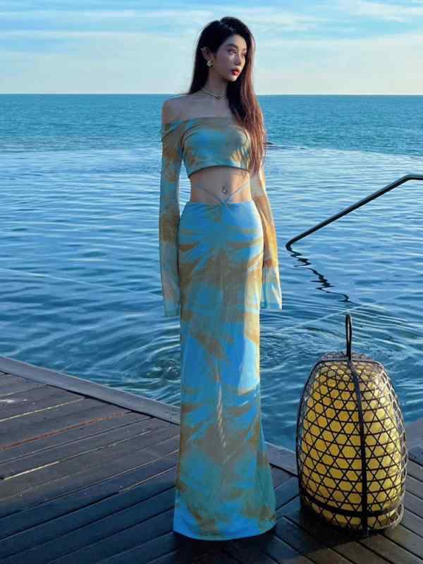 レディース リゾート 旅行 海辺 バカンス ビーチ スカート 魅惑的 ホット ガール スリム コーデ おしゃれ 快適