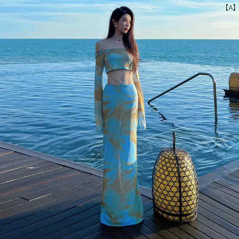 レディース リゾート 旅行 海辺 バカンス ビーチ スカート 魅惑的 ホット ガール スリム コーデ おしゃれ 快適