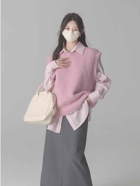 トップス シャツ 袖あり 長袖 襟付き 快適 着心地 かわいい 大人可愛い