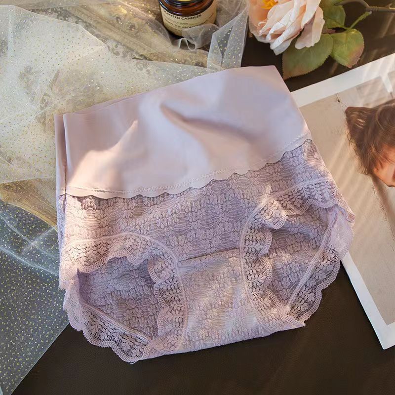 フレンチジャカードレースレディースハイウエスト腹部ショーツ薄い透セクシーでエレガントなスタイルの女性の三角パンツ フレンチジャカードレースレディースハイウエスト腹部ショーツ薄い透セクシーでエレガントなスタイルの女性の三角パンツ