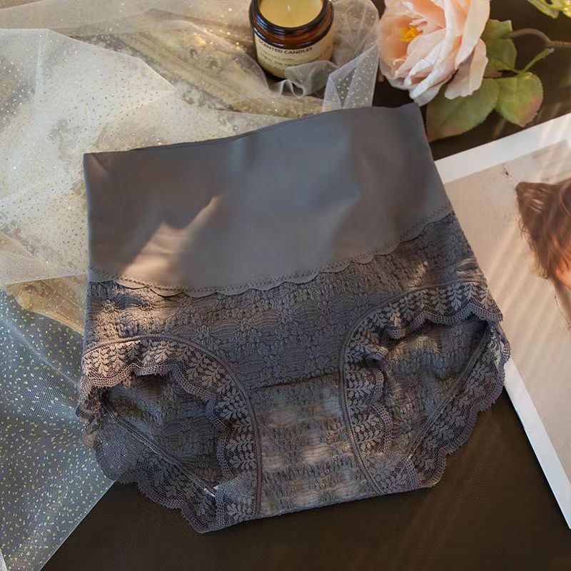 フレンチジャカードレースレディースハイウエスト腹部ショーツ薄い透セクシーでエレガントなスタイルの女性の三角パンツ フレンチジャカードレースレディースハイウエスト腹部ショーツ薄い透セクシーでエレガントなスタイルの女性の三角パンツ