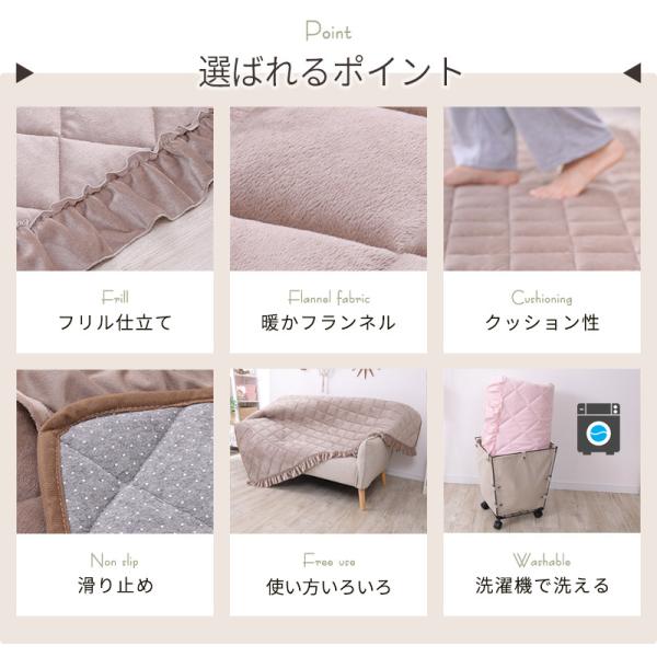 フリルラグ ラグ ラグマット ふんわり 大人かわいい フェミニン マット 丸洗い可 滑り止め付き 190×190 フリルラグ ラグ ラグマット ふんわり 大人かわいい フェミニン マット 丸洗い可 滑り止め付き 190×190