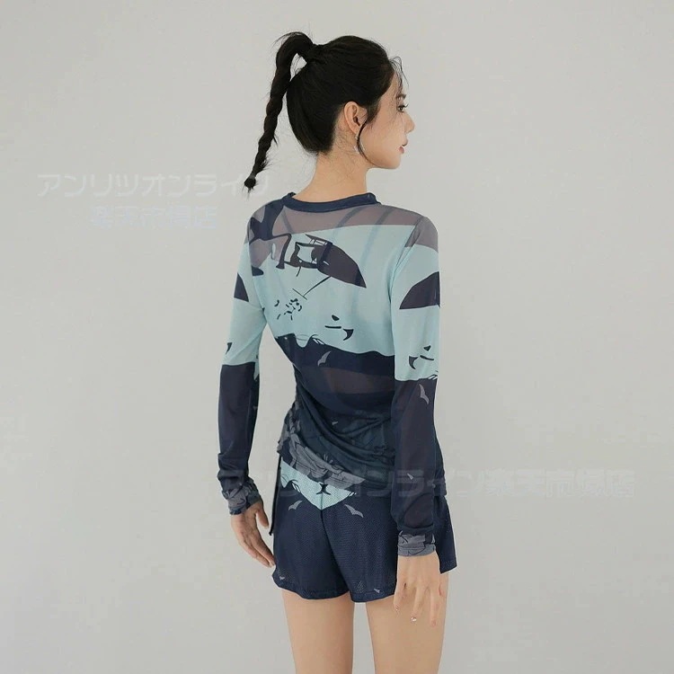 水着 レディース 3点セット 露出控え 体型カバー 中学生 高校生 女子 セパレート 大人 女の子 ラッシュガード キャミソール ショートパンツ付き タンキニ ビキニ スポーツ 運動着 日焼け止め パ