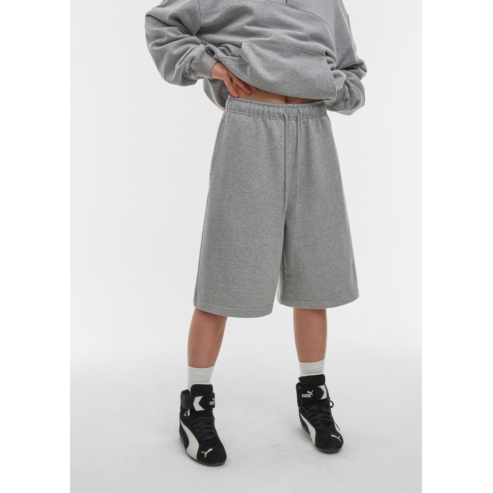 ブラックアップ [ニュースプリング] [B-ベーシック] ヘビーコットンバミューダバンディングパンツ