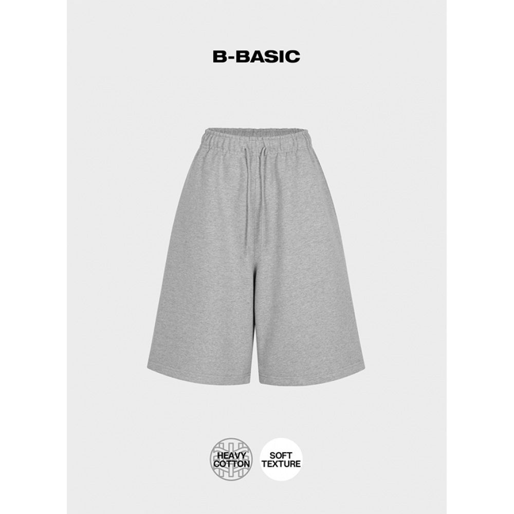 ブラックアップ [ニュースプリング] [B-ベーシック] ヘビーコットンバミューダバンディングパンツ