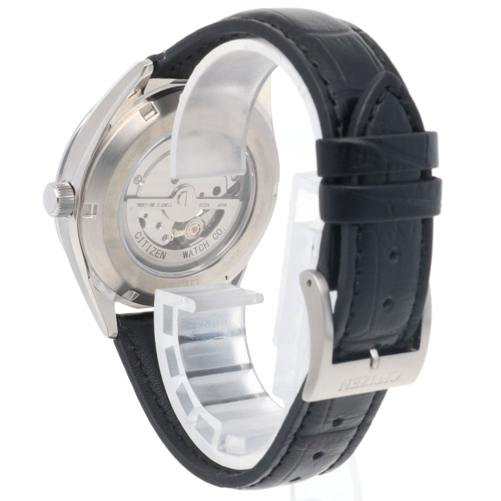 シチズン メカニカル 腕時計 ステンレススチール 8229-A17WW02 自動巻き 1年保証 CITIZEN 中古 美品 シチズン メカニカル 腕時計 ステンレススチール 8229-A17WW02 自動巻き 1年保証 CITIZEN 中古 美品