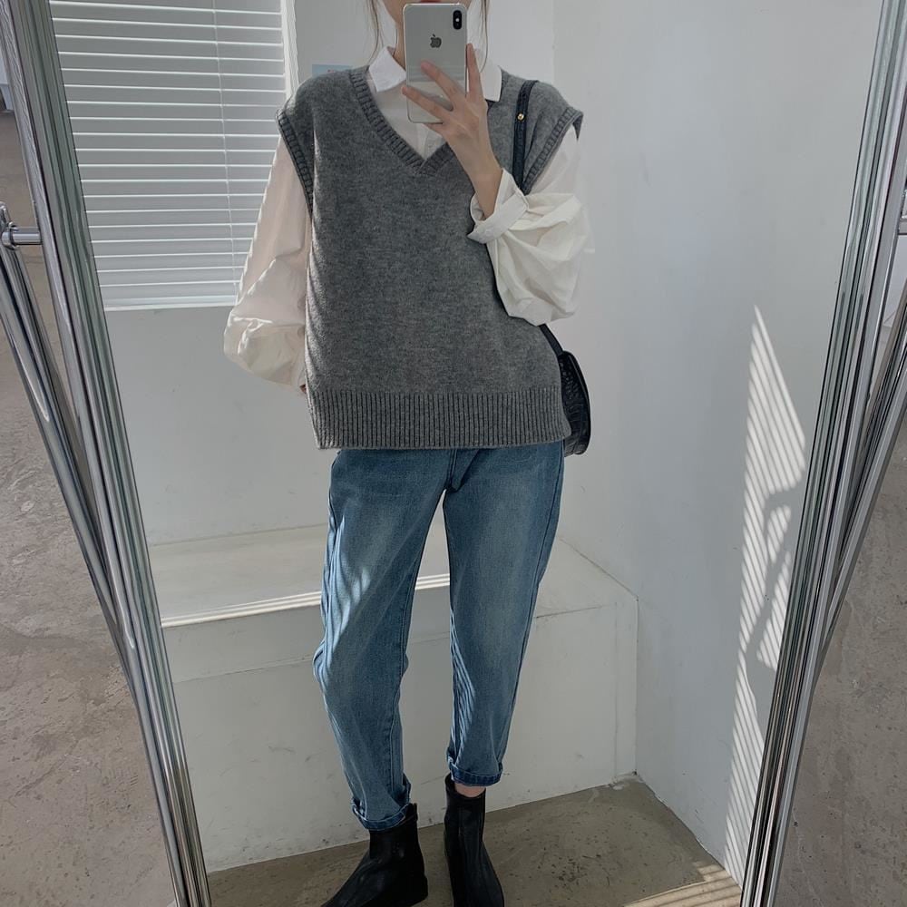 レディース トップス ニット リブニット ニットベスト ジレ ビックシルエット プルオーバー レディース トップス ニット リブニット ニットベスト ジレ ビックシルエット プルオーバー