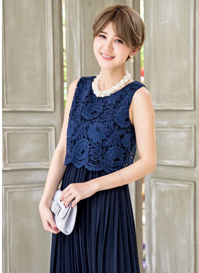 パーティードレス 結婚式 お呼ばれ ロング丈 20代 30代 40代 個性的 ミモレ丈 大きいサイズ パーティー ワンピース お呼ばれドレス オケージョン ドレス 同窓会 袖なし emile0108