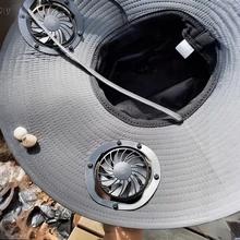 夏用紫外線防止サンシェード屋外釣り保護日焼け止めダブル調節可能なソーラーファンハット漁師帽子 夏用紫外線防止サンシェード屋外釣り保護日焼け止めダブル調節可能なソーラーファンハット漁師帽子