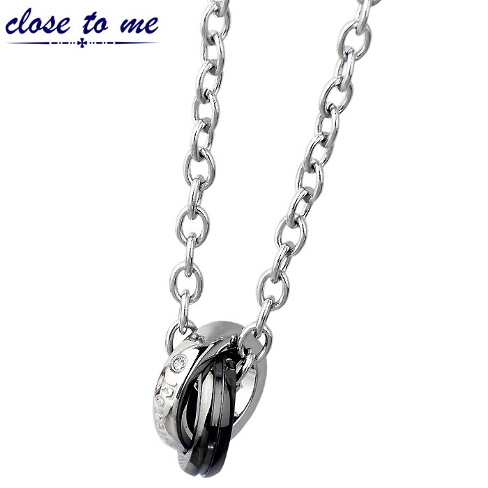 クロストゥーミー close to me ステンレス ネックレス CZ 金属アレルギー対応 クロストゥーミー close to me ステンレス ネックレス CZ 金属アレルギー対応