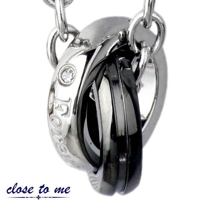 クロストゥーミー close to me ステンレス ネックレス CZ 金属アレルギー対応 クロストゥーミー close to me ステンレス ネックレス CZ 金属アレルギー対応