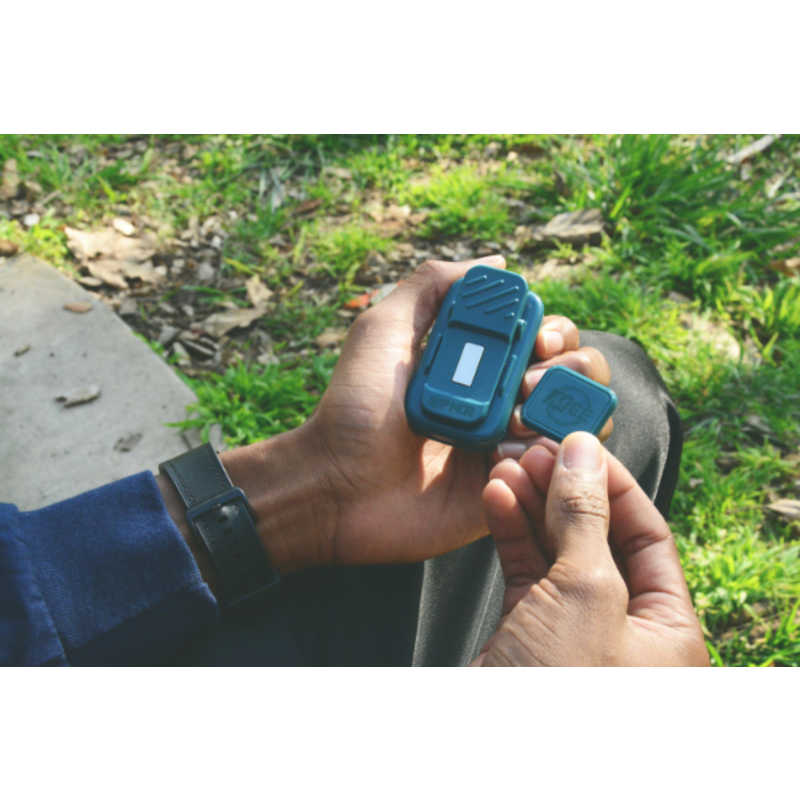 MEEAUDIO　Bluetoothクリップオンスピーカー ブルー　SPKR-GO-BL goSPKR mdprevattcaulkingandwaterproofing.com
