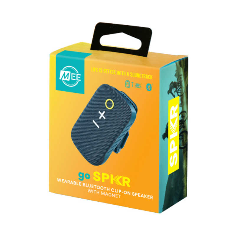 MEEAUDIO　Bluetoothクリップオンスピーカー ブルー　SPKR-GO-BL goSPKR mdprevattcaulkingandwaterproofing.com